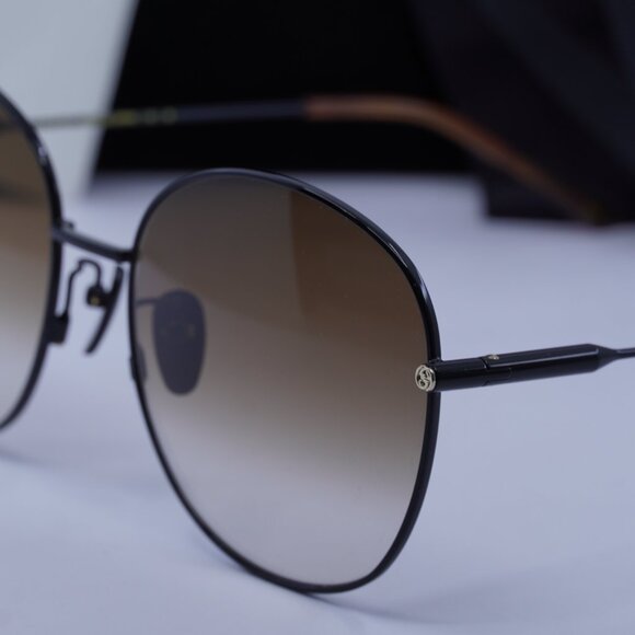 Gucci GG1416SK 004 Round Sunglasses - Black\Brown Gradient - Picture 9 of 10